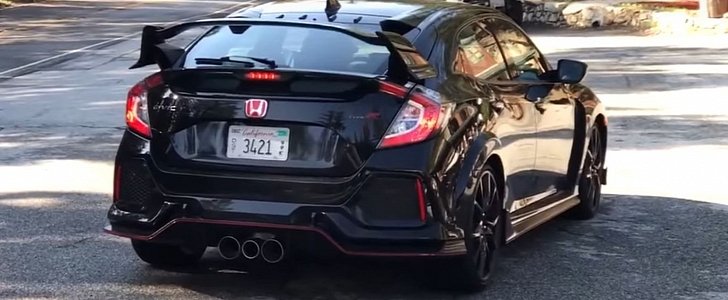 First 2018 Civic Type R Production Car Filmed in the U.S.