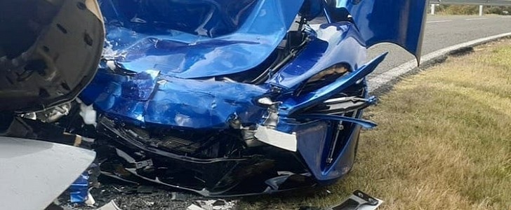 2022 McLaren Artura crashed in Spain during a supposed test ride is the first reported Artura accident