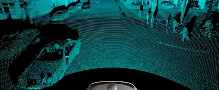 This is what Volkswagen's autonomous driving system "sees"