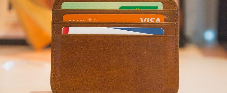 Multiple credit cards in a wallet