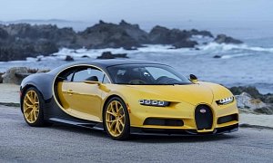 First Bugatti Chiron Delivered to U.S. Owner Has Black&Yellow Color Scheme