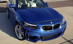 First Crashed BMW 2 Series Caught on Camera