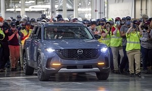 First-Ever 2023 Mazda CX-50 Rolls off Assembly Line at Carmaker's New U.S. Facility