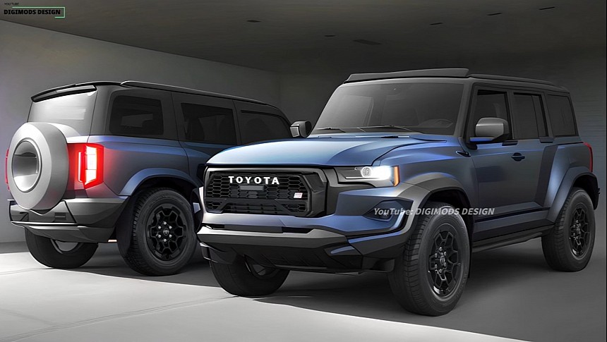 Toyota Land Cruiser Compact SUV rendering by Digimods DESIGN 