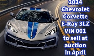 First Ever Electrified Corvette E-Ray Will Go to the Winner of a Bidding War This April
