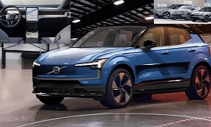 First-Ever Volvo EX30 Small EV Crossover Flaunts a Ritzy yet Unofficial Color Reel