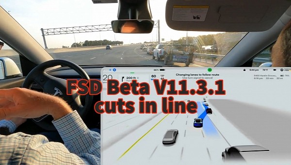 First FSD Beta V11.3.1 driving videos show the software could be a real jerk