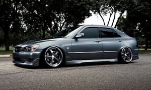 First Generation Lexus IS Riding Low on Muscle Car Rims