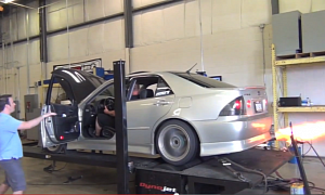 First Generation Lexus IS Spits Flames on Dyno