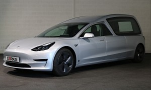 First Hearse Conversion of a Tesla Model 3 Exists Courtesy of the Dutch