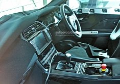 First Jaguar F-Pace Interior Spy Photos Show Manual Gearbox, XF Dashboard