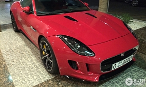 First Jaguar F-Type R First Real-World Spotting in Dubai