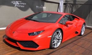First Lamborghini Huracan Arrives in Britain, Sports Rosso Mars Paint