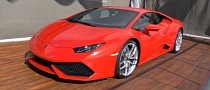 First Lamborghini Huracan Arrives in Britain, Sports Rosso Mars Paint