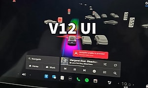 First Look at Tesla's V12 User Interface in 2024.14 Spring Update Wows Owners