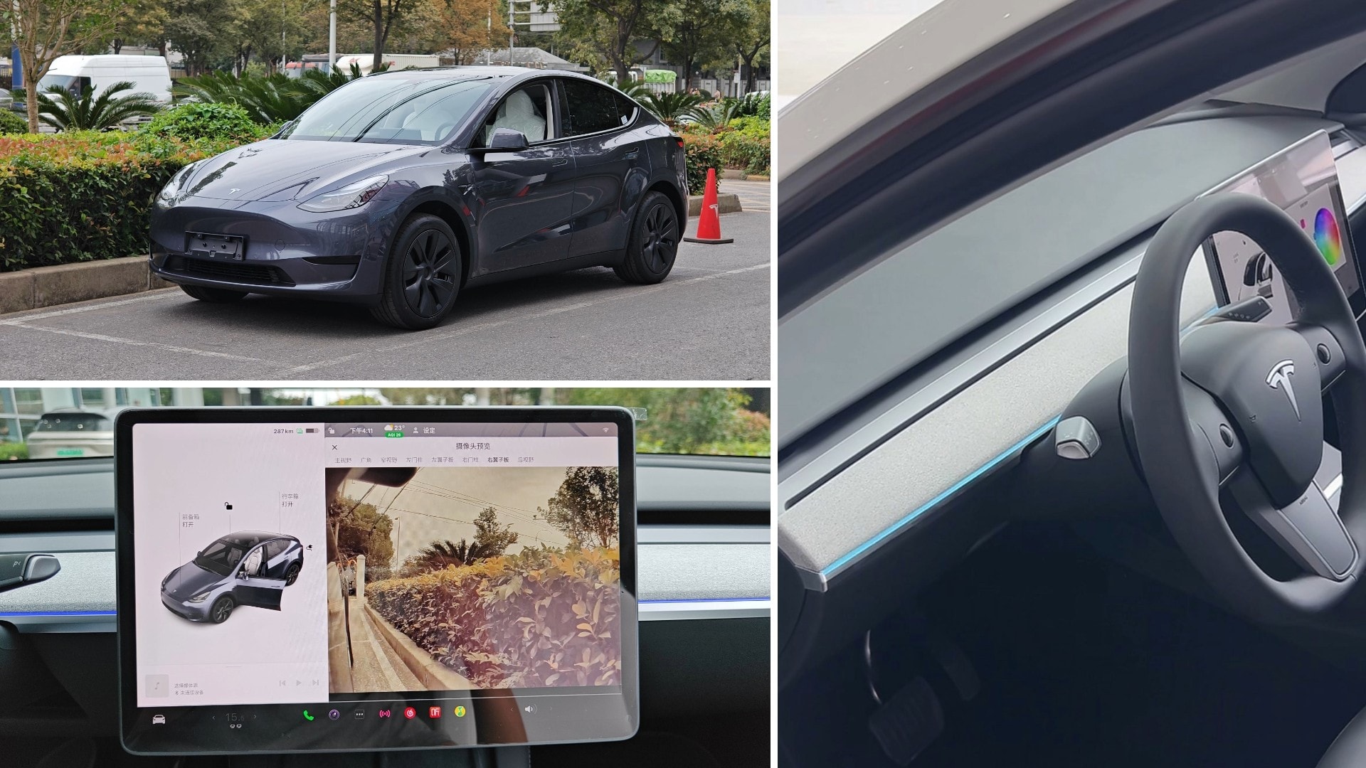 First Look at the Refreshed Model Y in China Reveals Ambient Lighting, No  HW4 - autoevolution