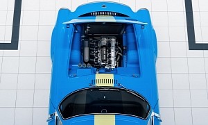 First Look Inside the Volvo P1800 Cyan Hints There Was Room for Larger Engine