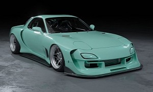 First LTO Widebody Mazda RX-7 Will Soon Become Real, Sporting a Mercedes V12