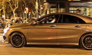 First Mercedes Benz CLA AMG Line Spotted in Spain