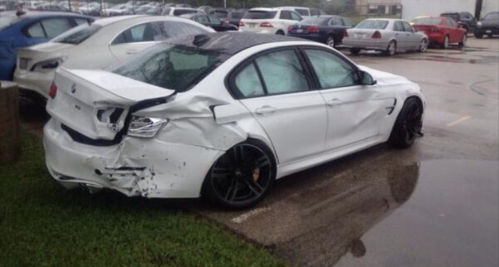 Crashed BMW M3