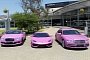 First Pink Lamborghini Huracan Fights Breast Cancer Aided by 2 Bentleys