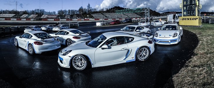 First Porsche Cayman GT4 Clubsport Racers Go For a 2016 Nurburgring Shakedown