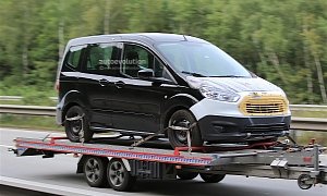 First Spy Shots of 2018 Ford Tourneo Courier Facelift