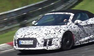 First Spy Video of 2017 Audi R8 Spyder Shows Hot Nurburgring Action