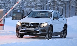 Mercedes-Benz Electric SUV Spied, Caught Testing With GLC Coupe Body