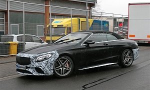 First Spyshots of the Facelifted 2019 Mercedes-AMG S63 Convertible In The Wild