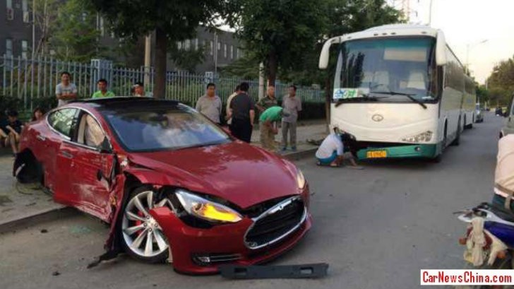 First Tesla Model S Crash in China