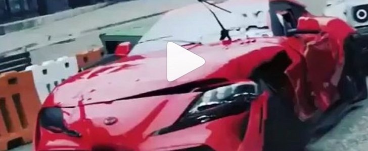 First Toyota Supra Crash Is Actually Fake