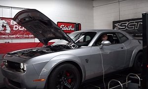 First Tuned Dodge Demon Gains 100 HP, Pulley Upgrade Coming