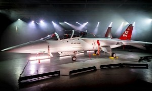 First USAF T-7A Red Hawk Advanced Trainer Jet Rolls Out of the Production Facility
