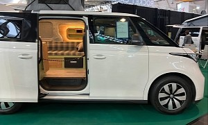 First VW ID. Buzz Camper Conversion Comes from AlpinCamper and Gives Off Retro Vibes
