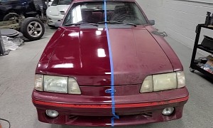 First Wash and Detail of 1987 Ford Mustang Abandoned for 25 Years Is Like Yin and Yang