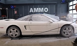 First Wash in 22 Years: 1992 Acura NSX Goes From Dirty to Low-Mileage Gem
