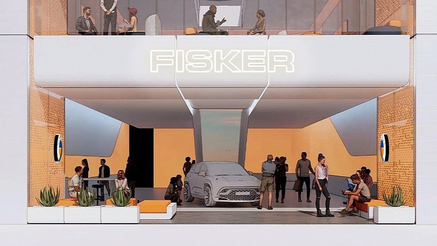 Fisker Lounge in LA, California