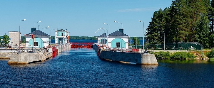 White Sea Canal in Summer