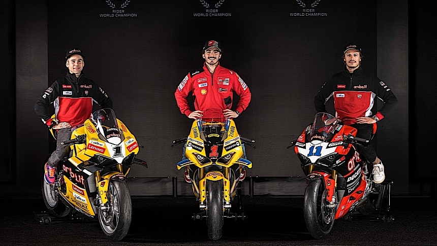Ducati champions and the special edition Panigale bikes to honor them