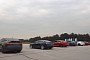 Five Tesla Model S Fight for Drag Glory, Lonely Model X Also Vies for the Crown