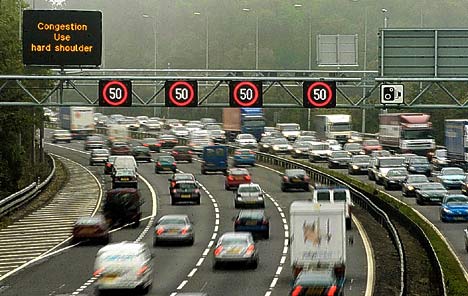 UK motorway traffic