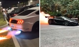 Flame-Spitting Ford Mustang Hates Lawns, McLaren P1 Hates Itself in Today's HOT News