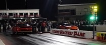 Flame-Spitting Nitrous Dodge Demon Drags Tuned Chevy Camaro in Unexpected Run