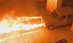 Flamethrowing Lada Is One Awesome Mod From Hell