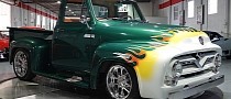 Flaming 1955 Ford F-100 Is Fresh as a Florida Summer Day