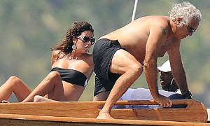 Flavio Briatore Looks More Pregnant than His Wife
