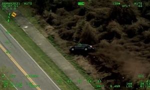 Fleeing Toyota Camry Driver Tempts Fate, Learns Midsize Sedan Can't Fly Straight