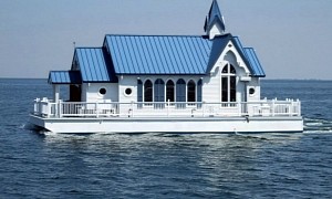 Floating Chapel Turned Luxury Condo Is the Ultimate “Tiny” Home on Water