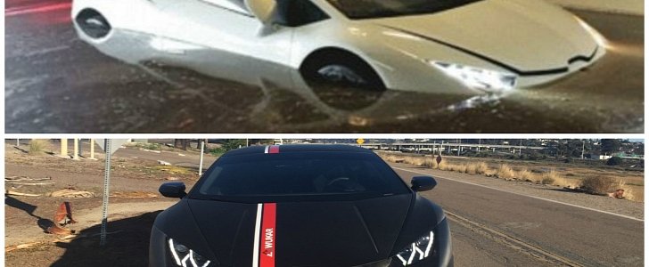 Floded Lamborghini from San Diego Replaced with Brand New Huracan